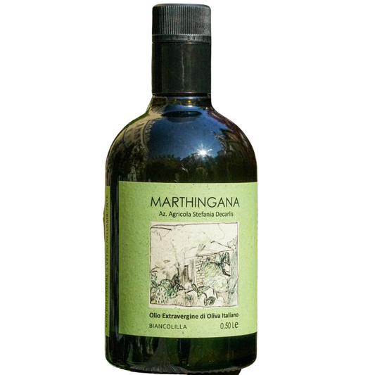 Olio extra vergine di oliva Biancolilla 100% Marthingana - Bottiglia 0,5 L